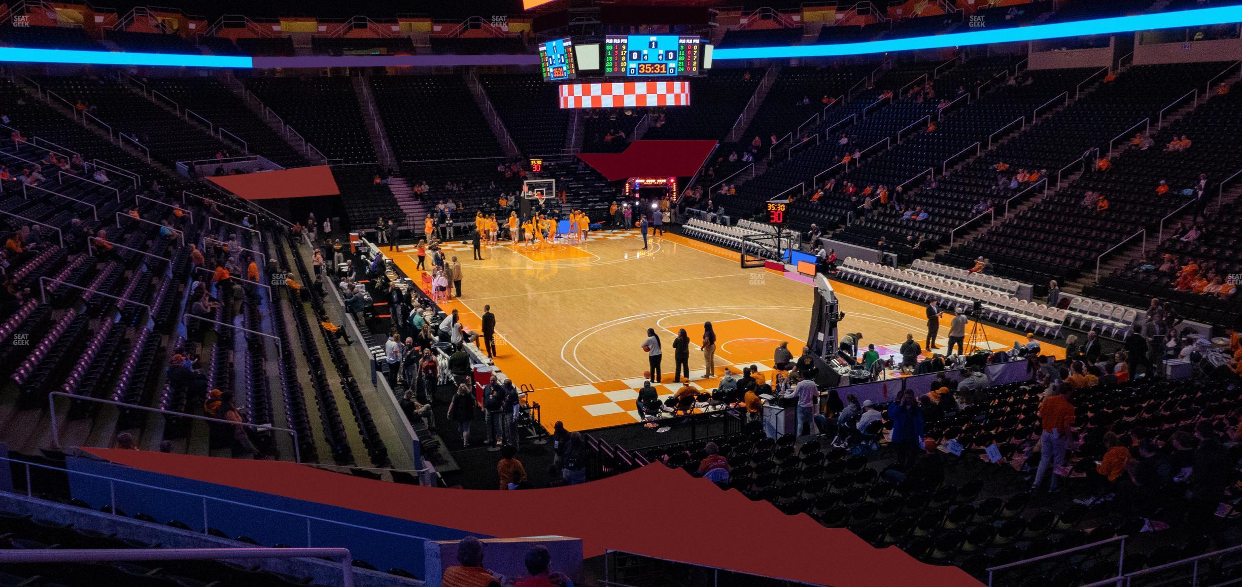 Seating view for Thompson-Boling Arena at Food City Center Section 131