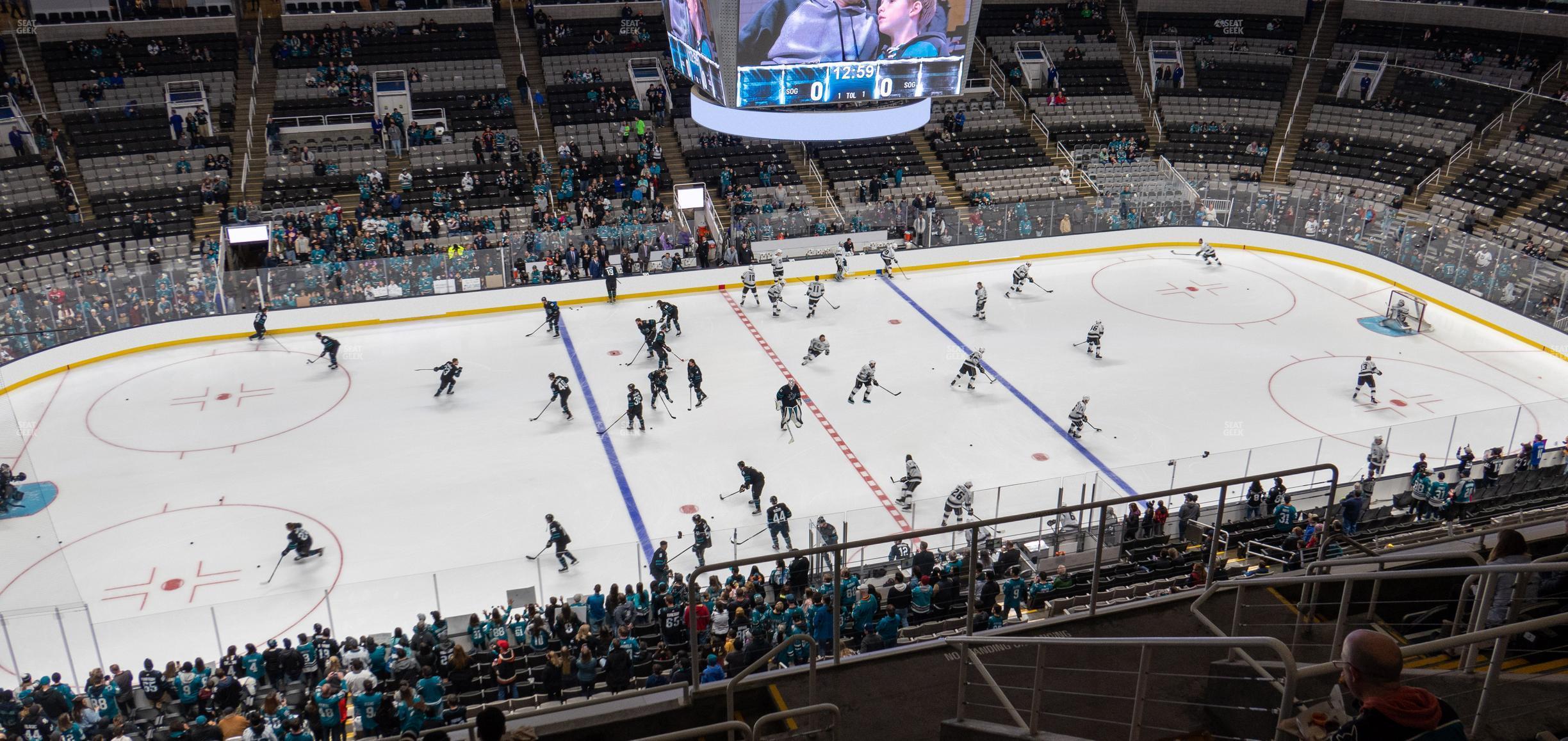 Seating view for SAP Center at San Jose Section 215