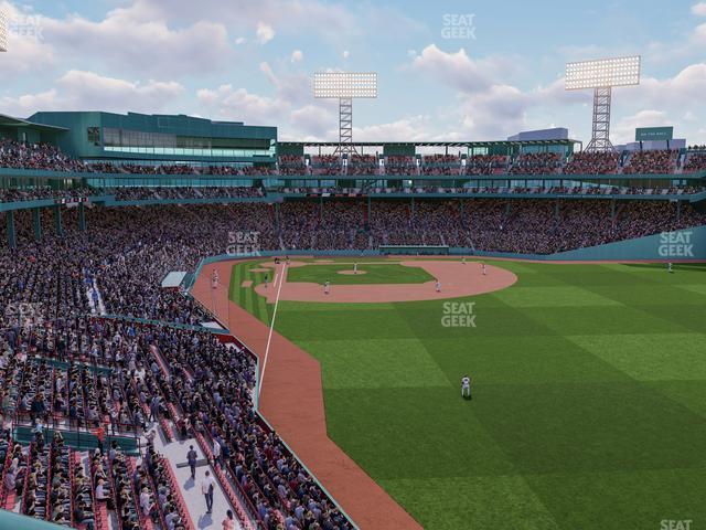 Seating view for Fenway Park Section Right Field Roof Deck Table 114