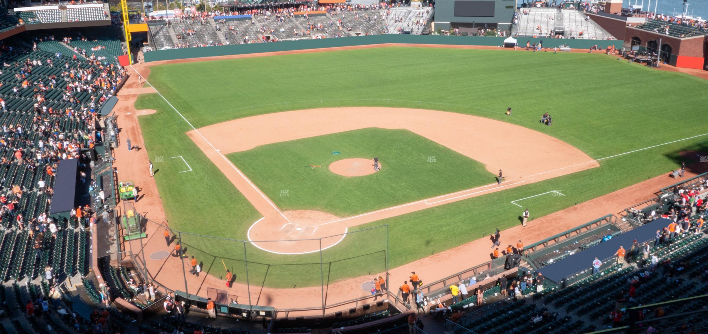 Seating view for Oracle Park Section View Box 313