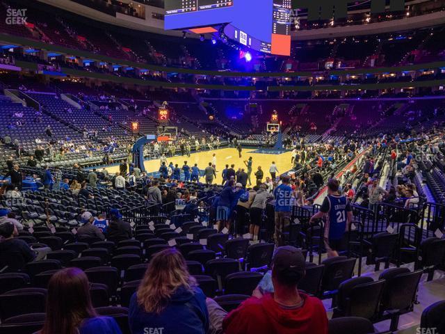 Seating view for Wells Fargo Center Section 121