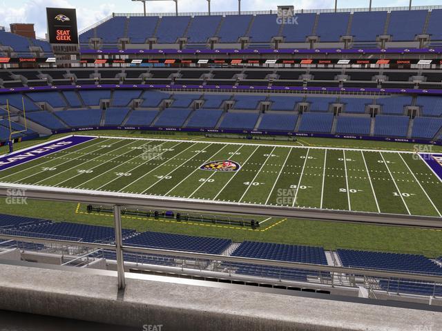 Seating view for M&T Bank Stadium Section Suite 409