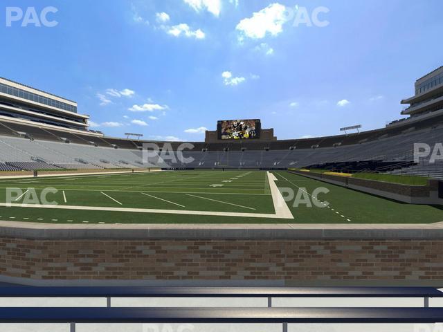 Seating view for Notre Dame Stadium Section 35