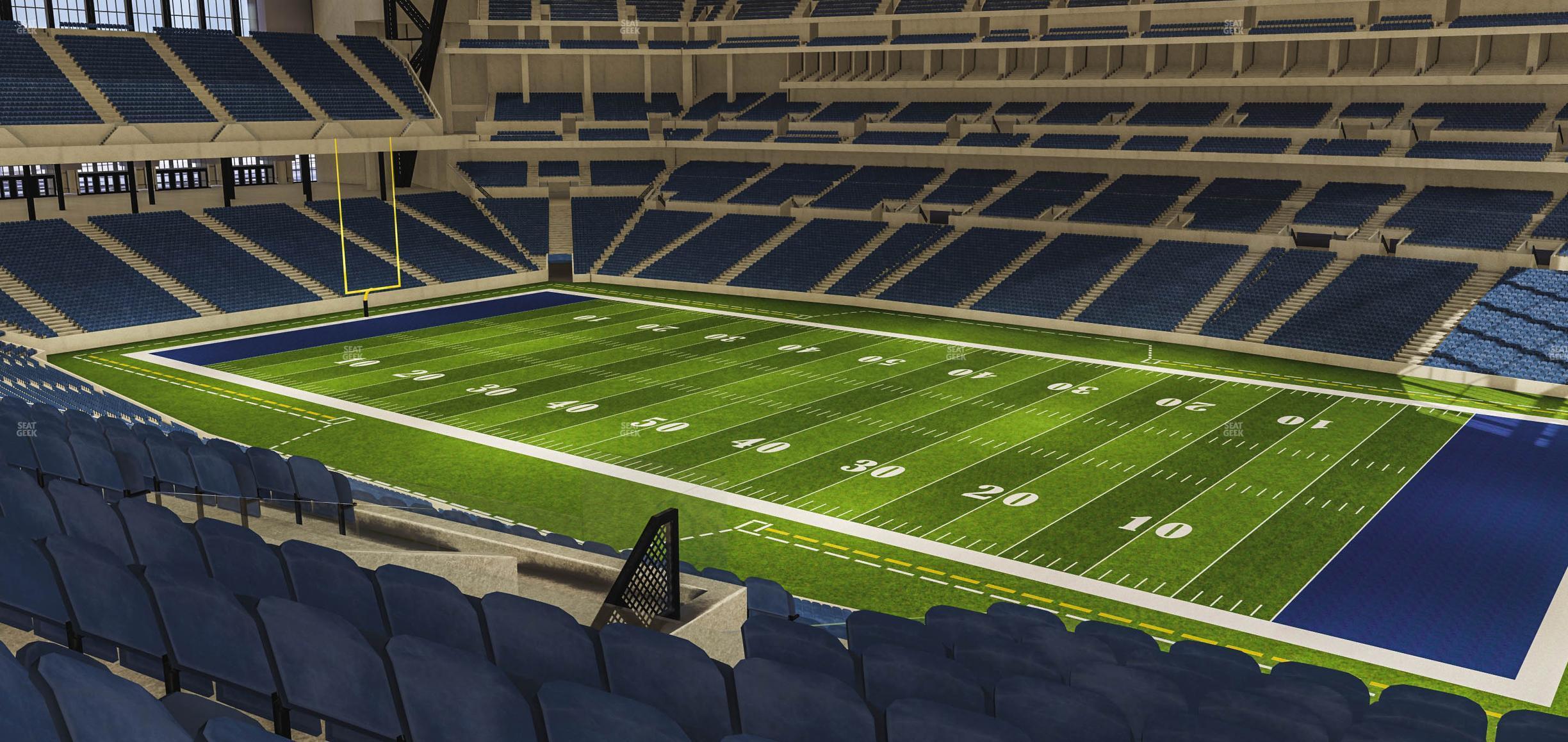 Seating view for Lucas Oil Stadium Section 435