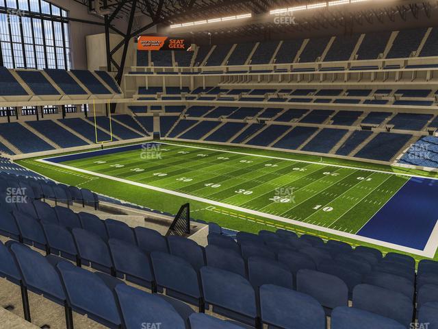 Seating view for Lucas Oil Stadium Section 435