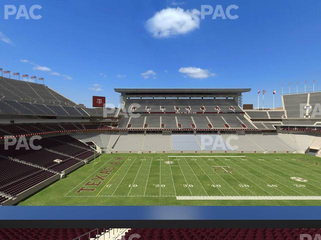 Seating view for Kyle Field Section Legacy Club 8