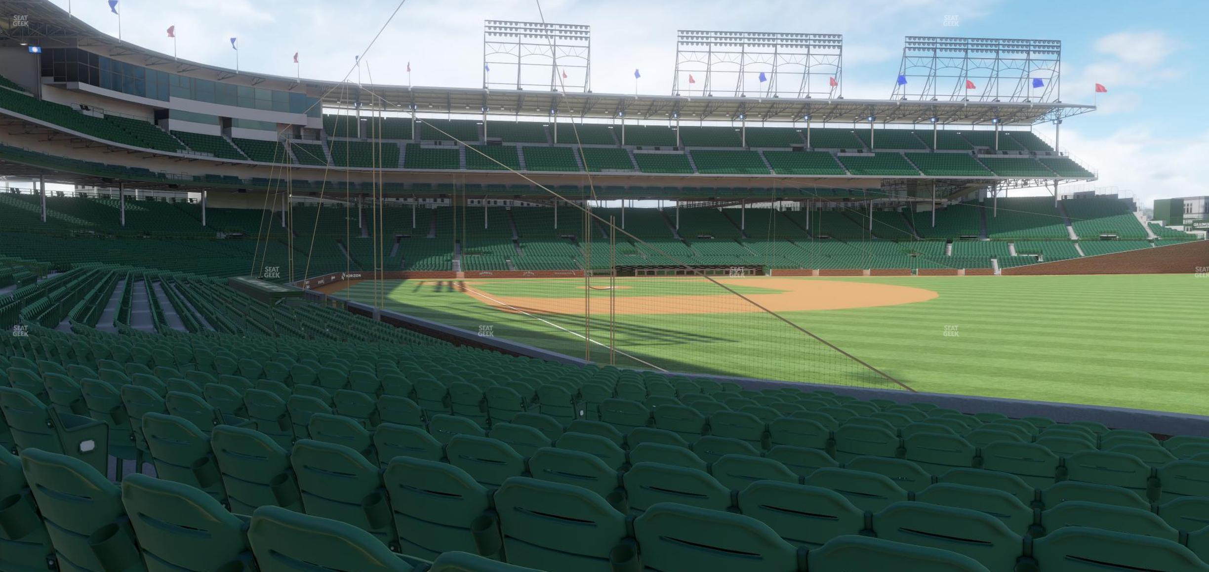 Seating view for Wrigley Field Section 132