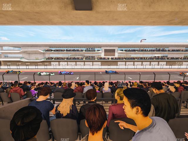 Seating view for Circuit of The Americas Section Main Grandstand Mezzanine 7 A