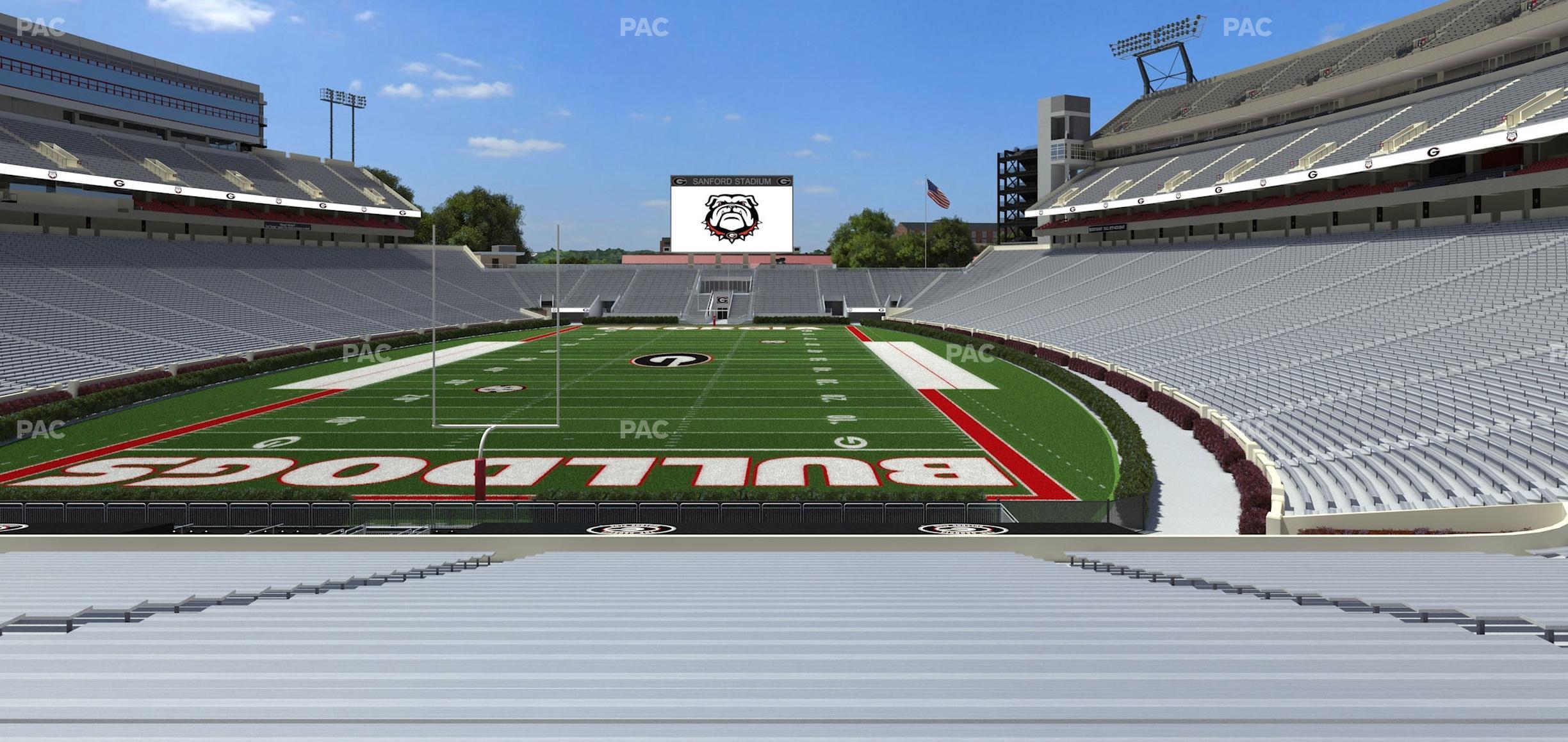 Seating view for Sanford Stadium Section 118