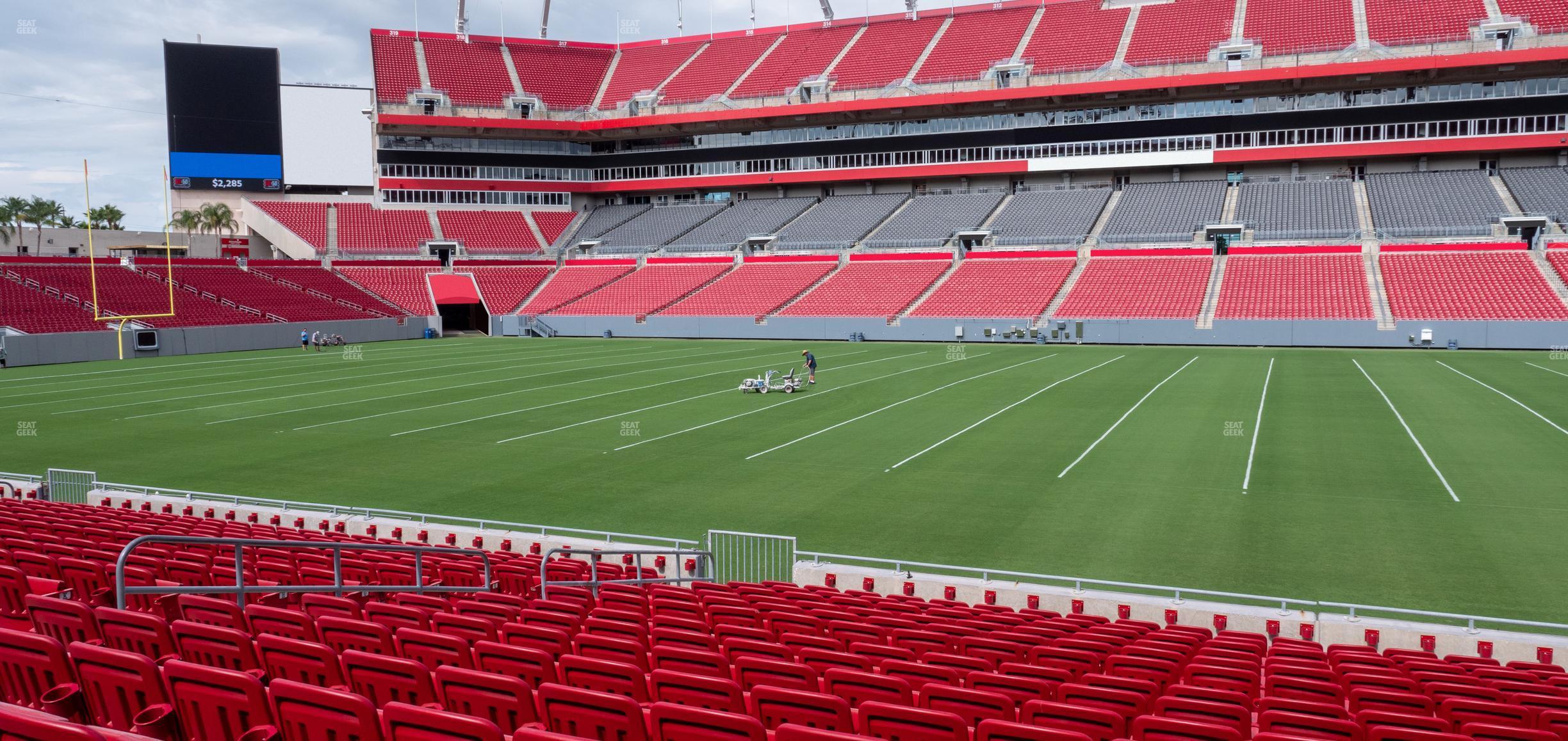 Seating view for Raymond James Stadium Section 137