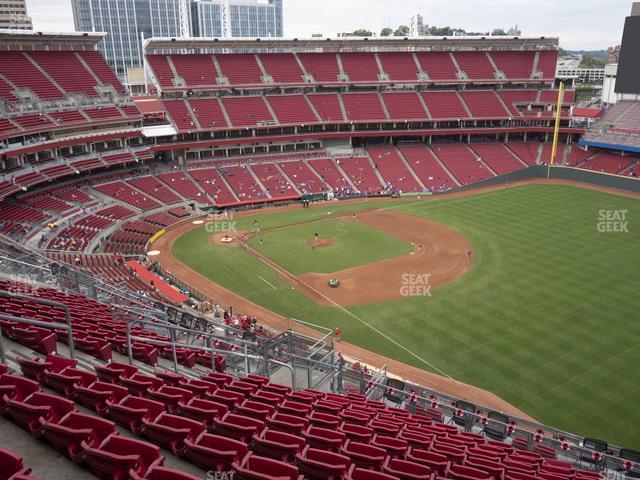 Seating view for Great American Ball Park Section 536