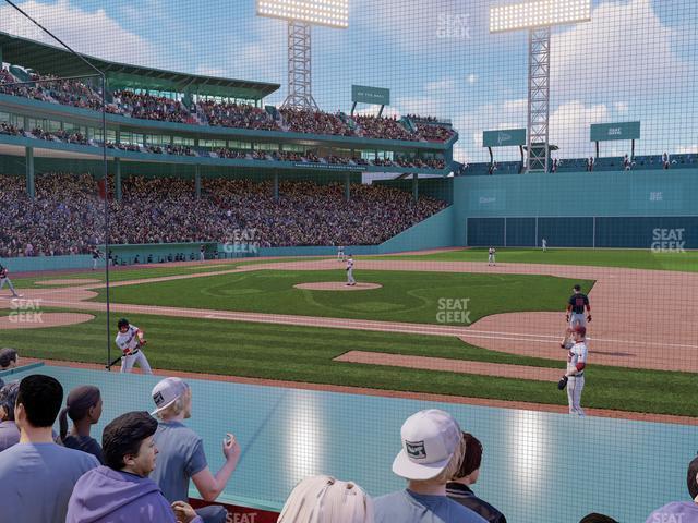 Seating view for Fenway Park Section Field Box 25