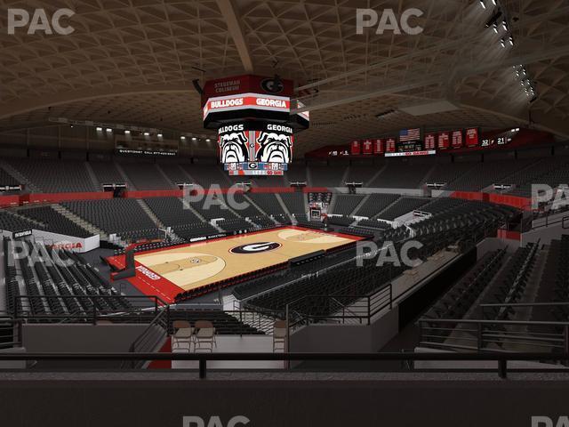 Seating view for Stegeman Coliseum Section Xx