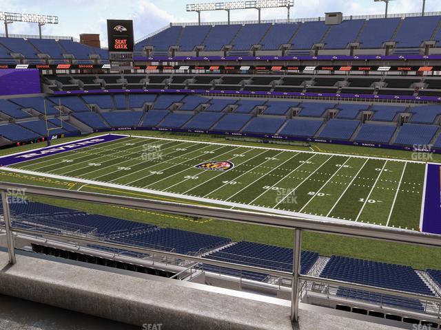 Seating view for M&T Bank Stadium Section Suite 406