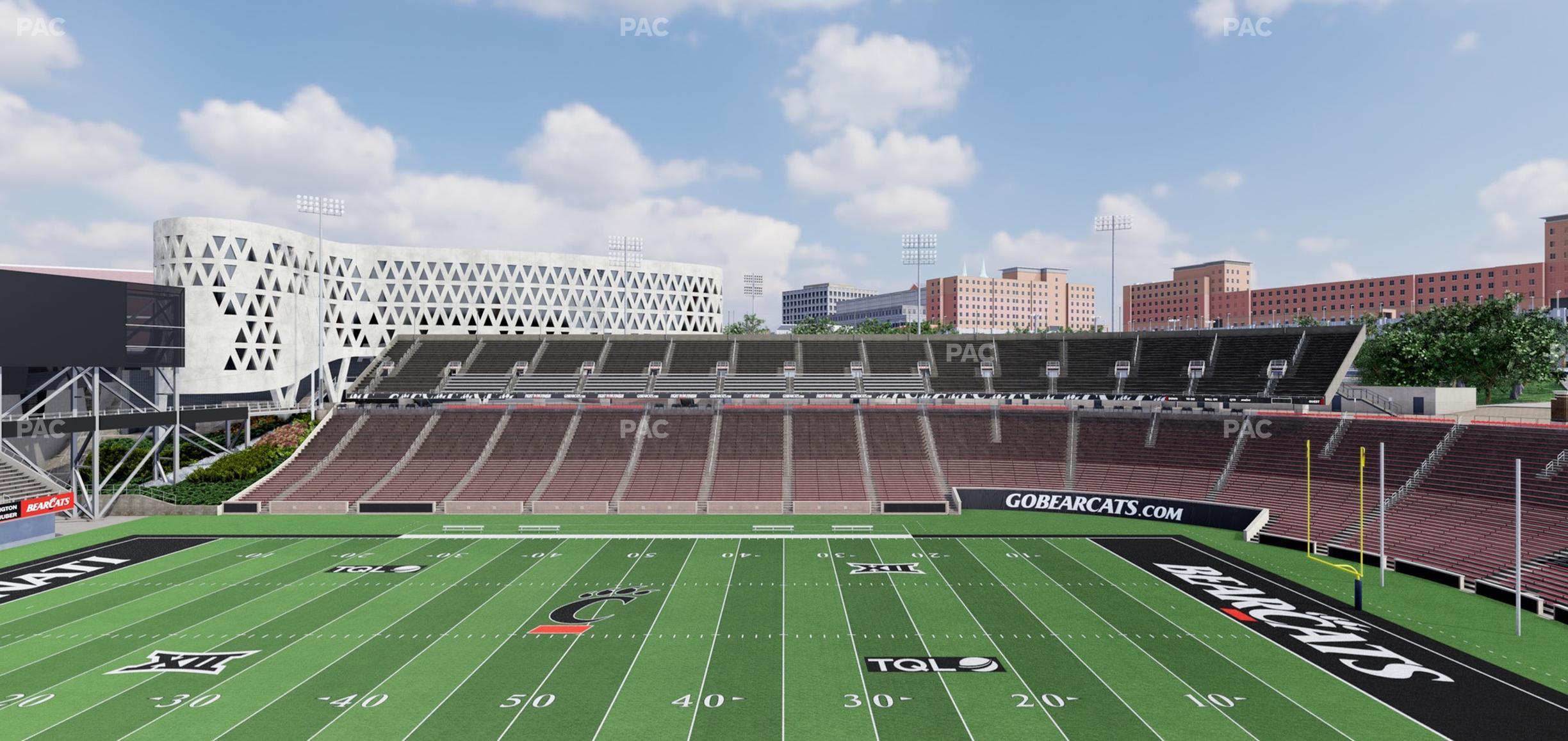 Seating view for Nippert Stadium Section Club 338