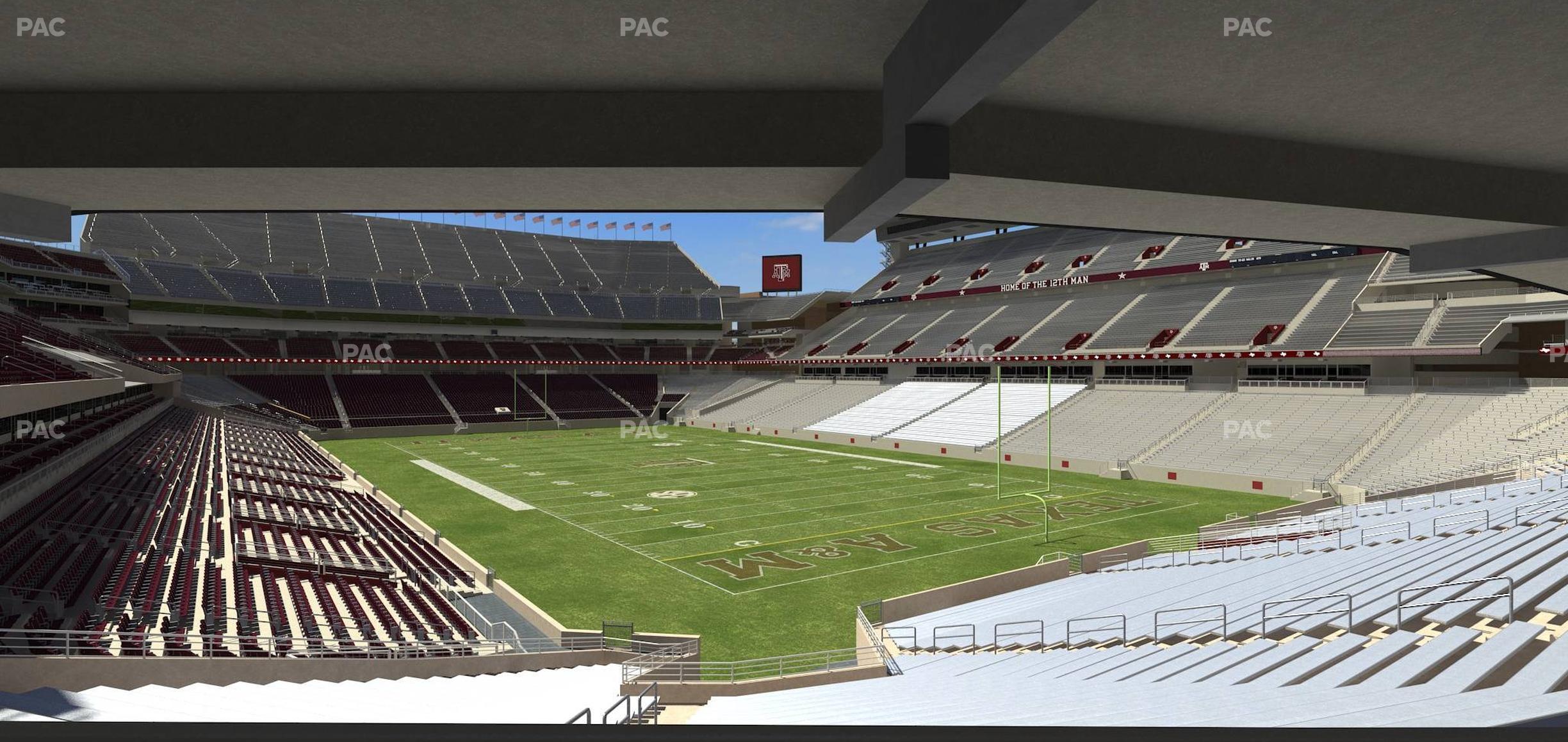 Seating view for Kyle Field Section 134