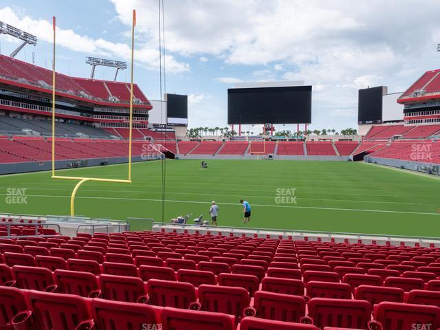 Seating view for Raymond James Stadium Section 149