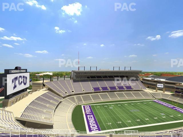 Seating view for Amon G. Carter Stadium Section 411