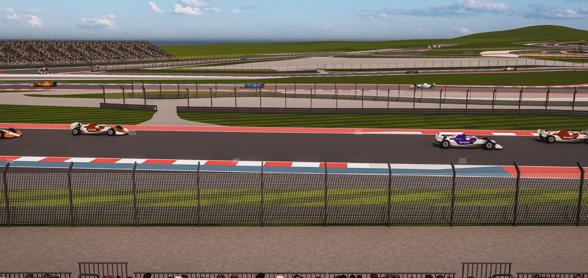 Seating view for Circuit of The Americas Section Turn 15 Grandstand 18