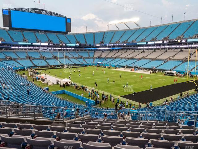 Seating view for Bank of America Stadium Section 336