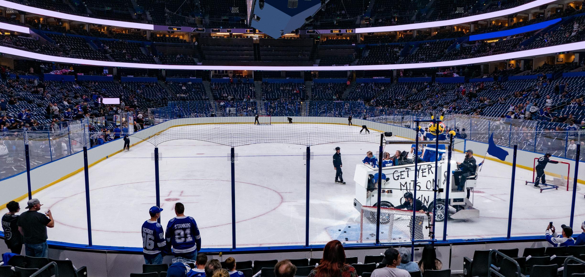 Seating view for Amalie Arena Section 124