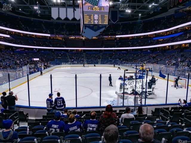 Seating view for Amalie Arena Section 124