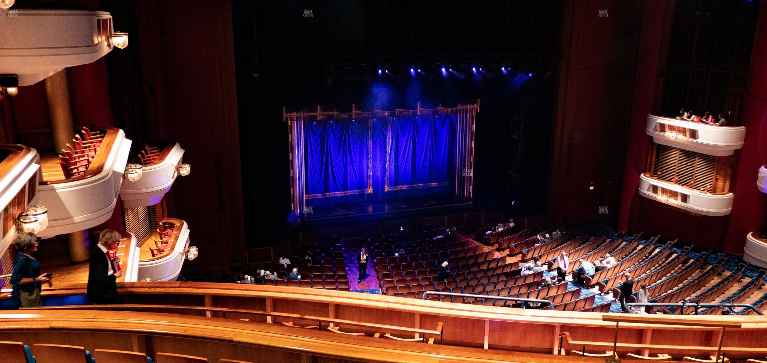 Seating view for Au-Rene Theater at the Broward Center Section Mezzanine Left