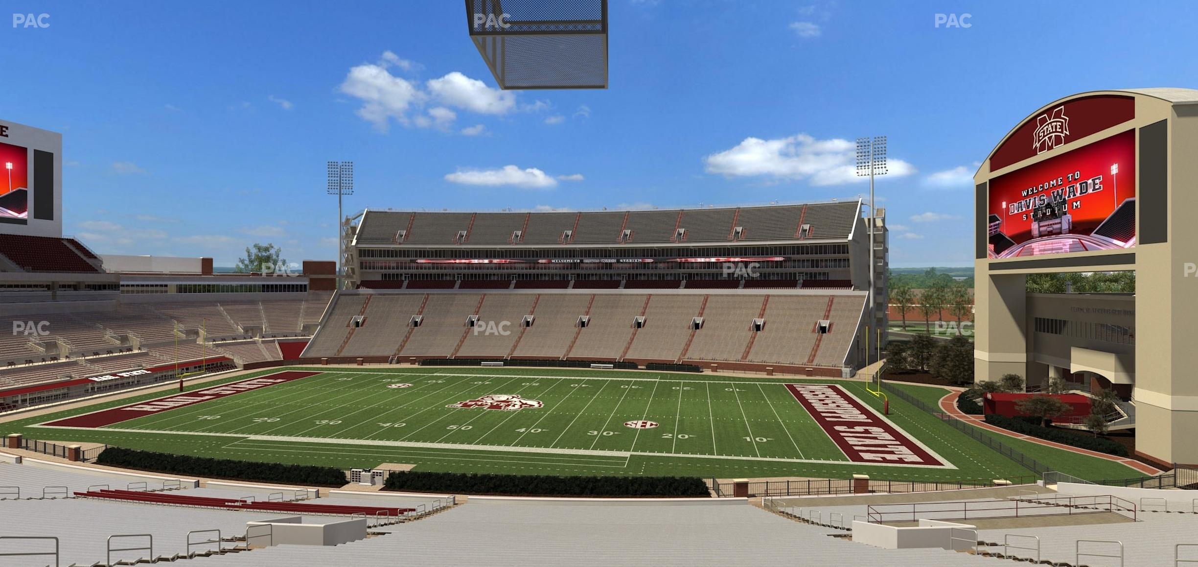 Seating view for Davis Wade Stadium Section 104