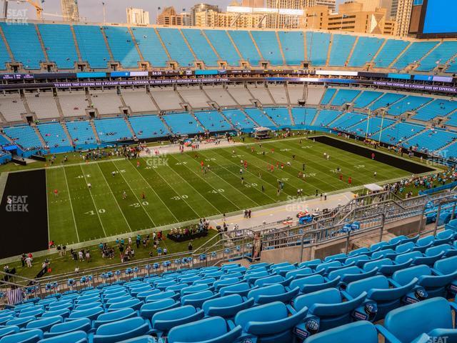 Seating view for Bank of America Stadium Section 545