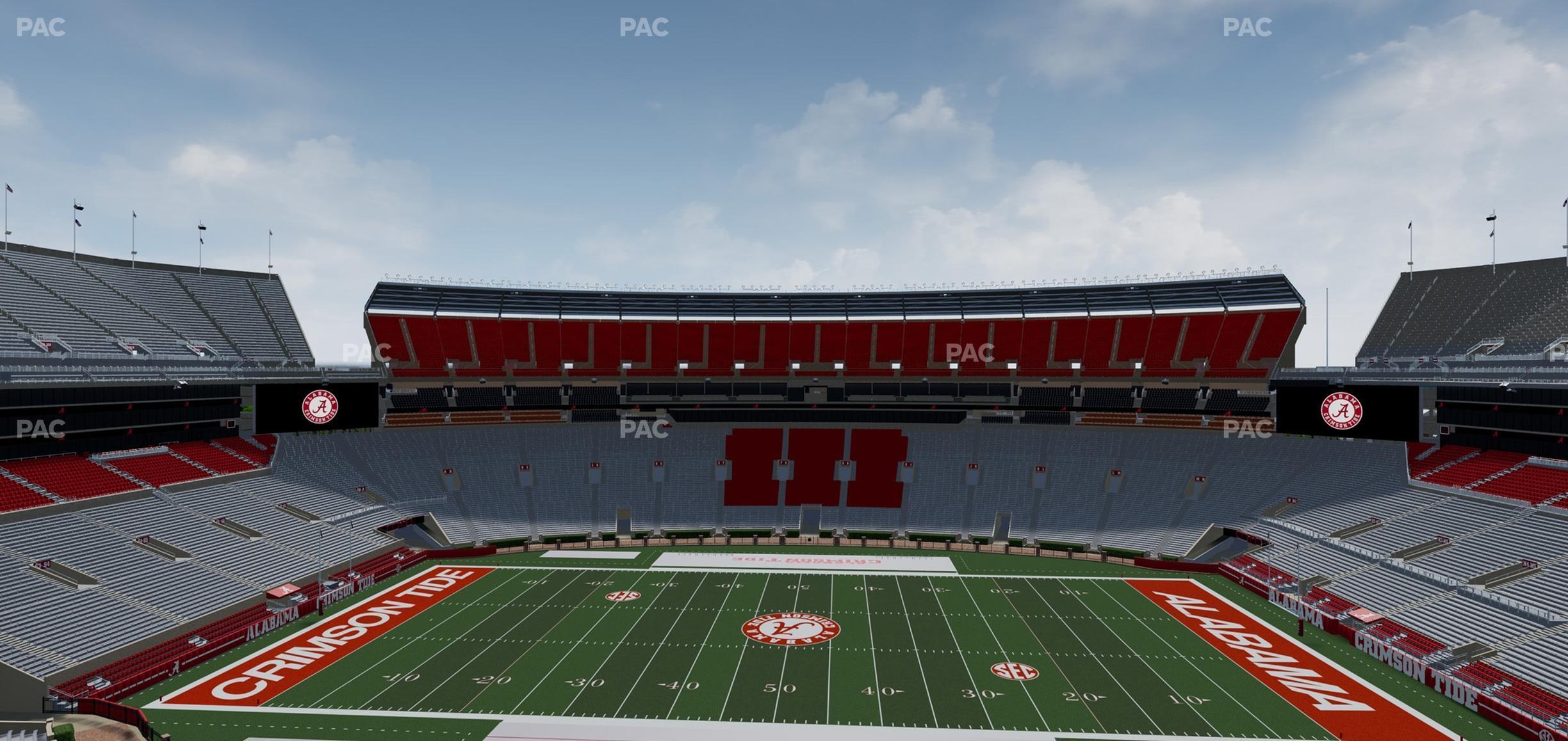 Seating view for Bryant Denny Stadium Section U 4 Jj