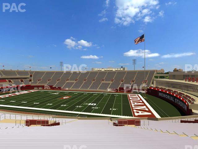 Seating view for Memorial Stadium - Indiana Section 3