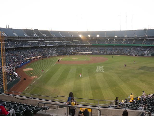 Seating view for Oakland Coliseum Section 201