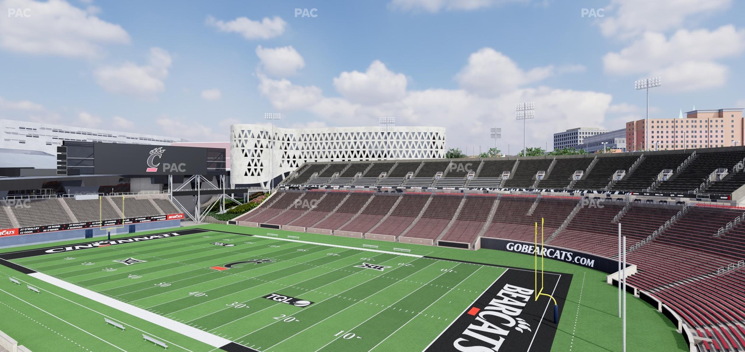 Seating view for Nippert Stadium Section Club 331