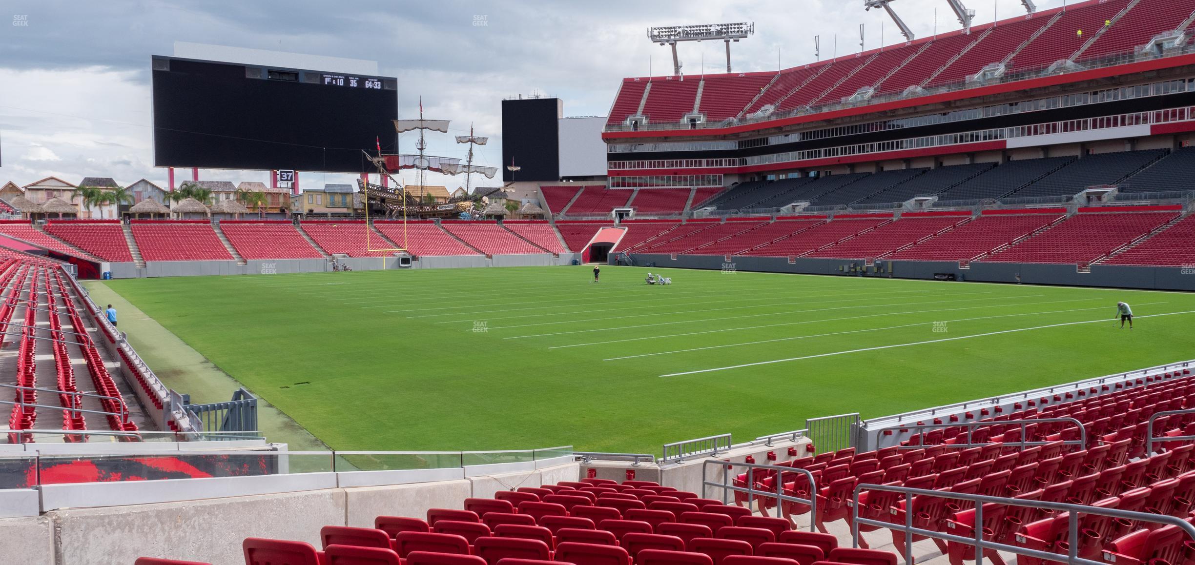 Seating view for Raymond James Stadium Section 119