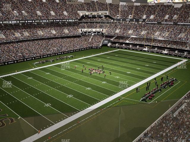 Seating view for Caesars Superdome Section 525 Wc