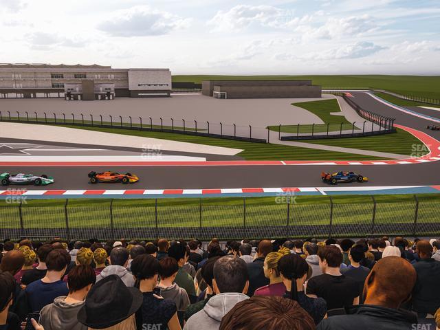 Seating view for Circuit of The Americas Section Turn 19 Bleachers 6