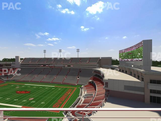 Seating view for Razorback Stadium Section 518 1