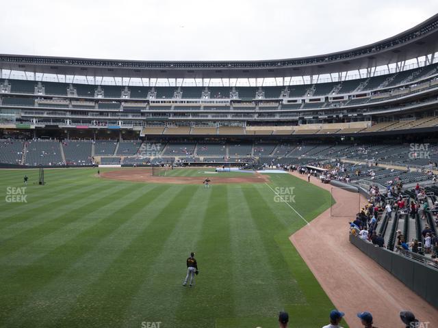 Seating view for Target Field Section 128