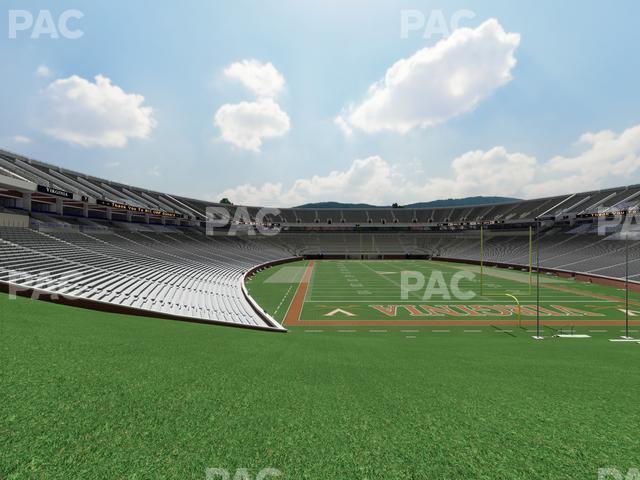 Seating view for Scott Stadium Section Hillside East