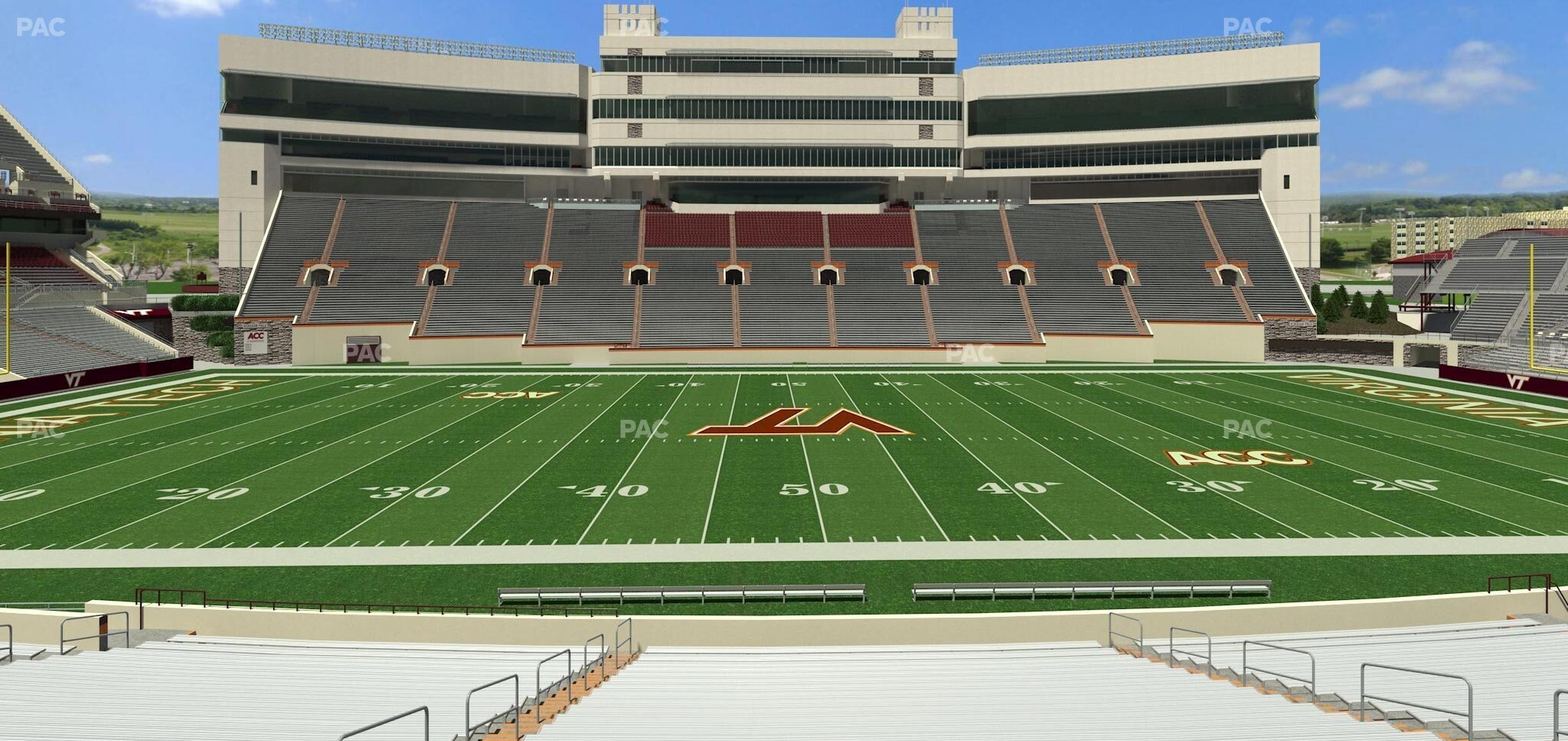 Seating view for Lane Stadium Section 131