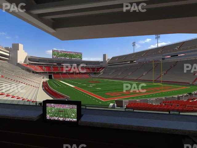 Seating view for Razorback Stadium Section Loge 64