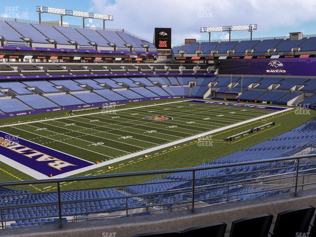 Seating view for M&T Bank Stadium Section 233