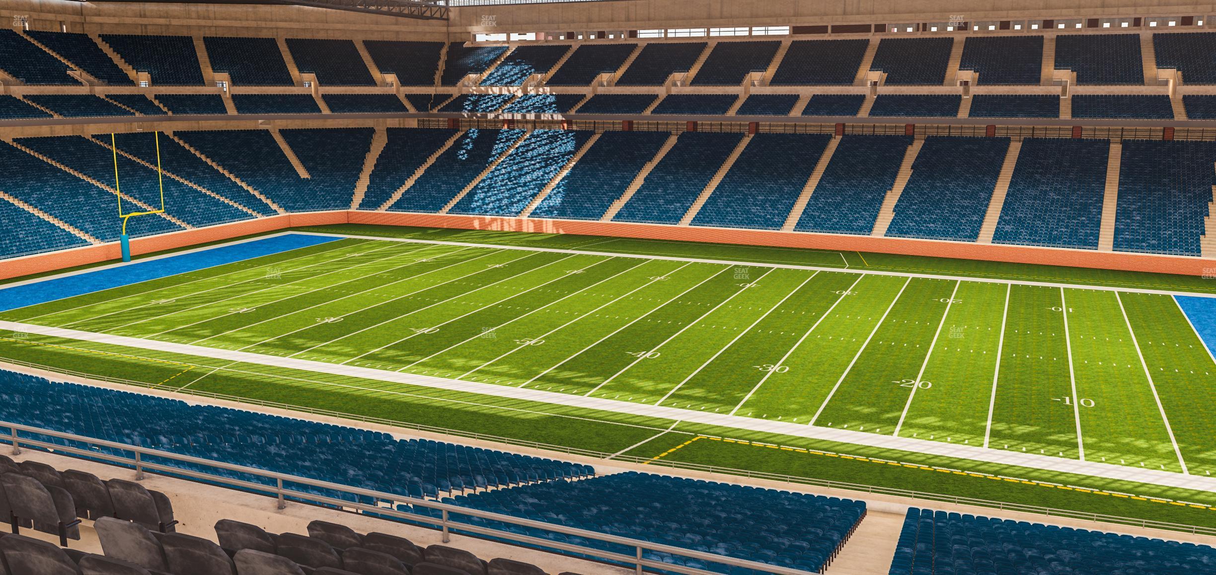 Seating view for Ford Field Section Club 210