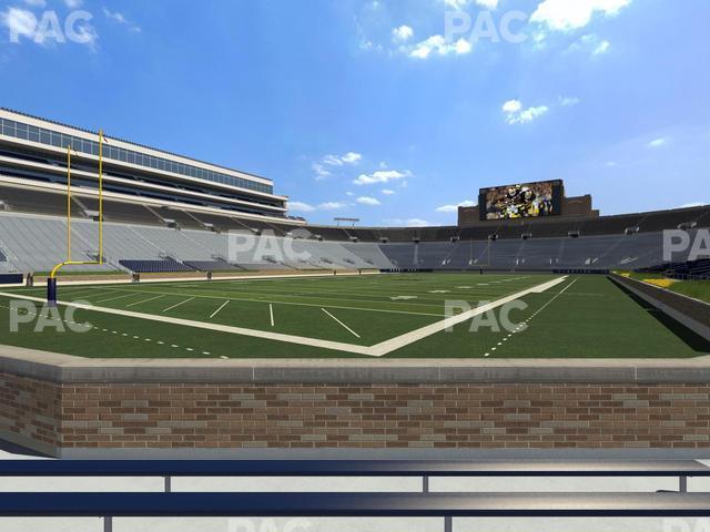 Seating view for Notre Dame Stadium Section 34