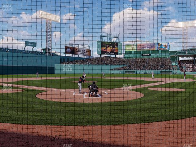 Seating view for Fenway Park Section Home Plate Dugout Box 45