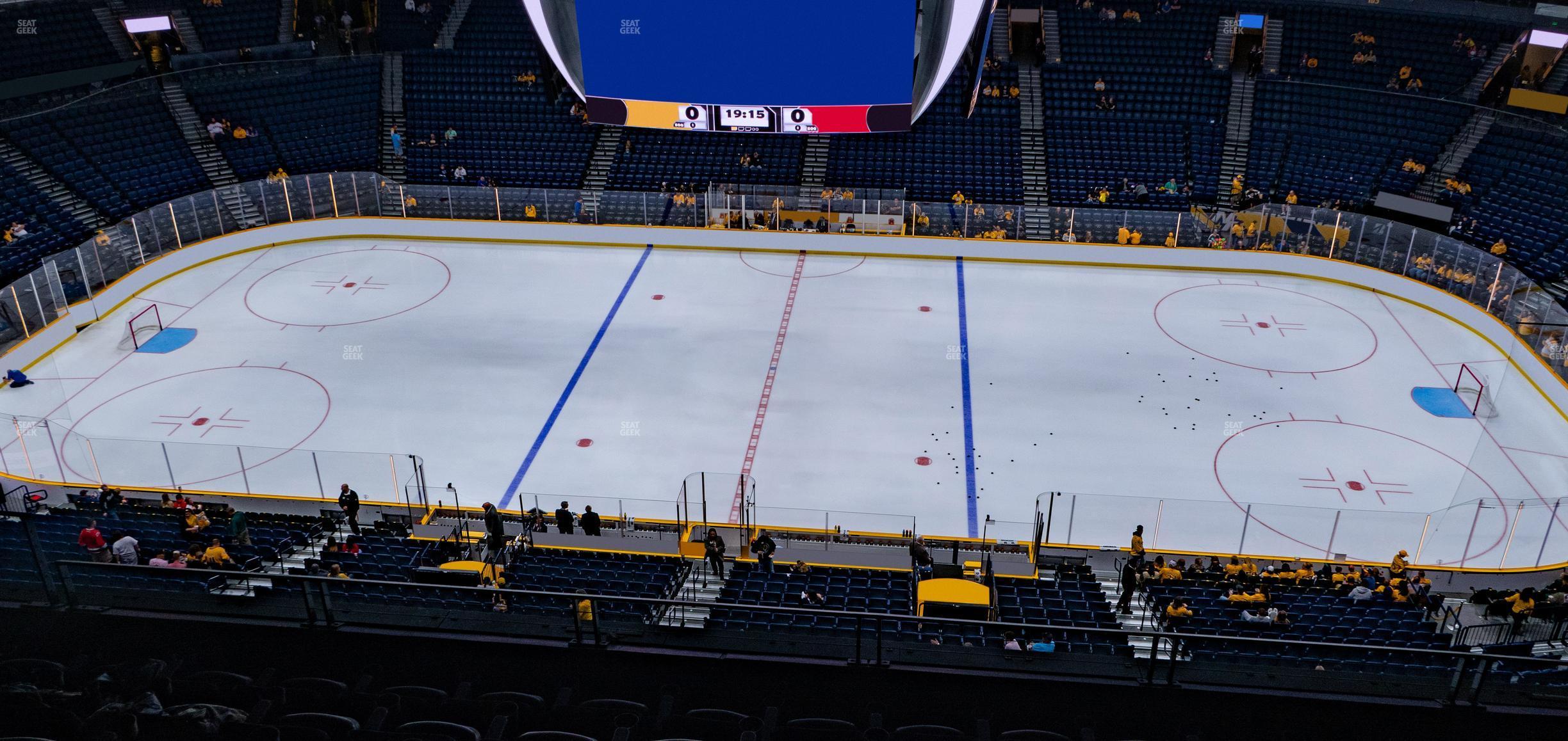 Seating view for Bridgestone Arena Section 326