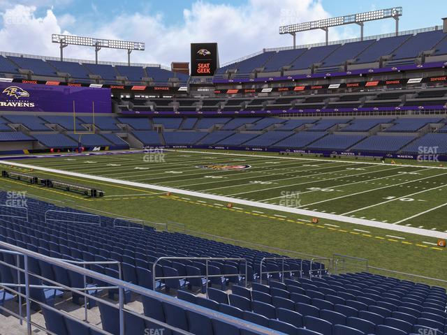 Seating view for M&T Bank Stadium Section 148