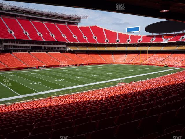 Seating view for GEHA Field at Arrowhead Stadium Section Ada 105