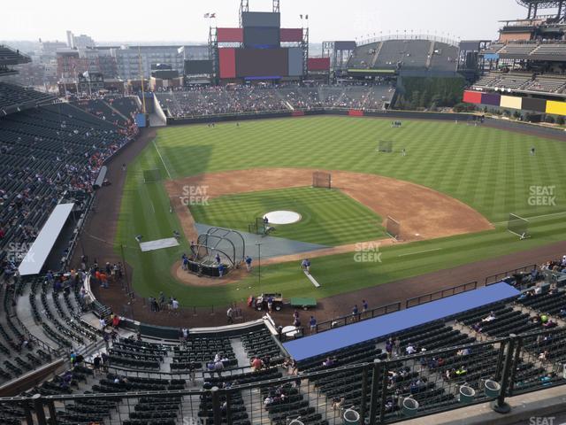 Seating view for Coors Field Section Lower 327