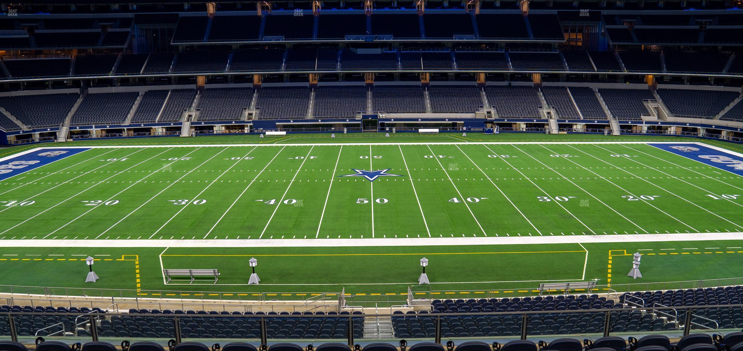 Seating view for AT&T Stadium Section Founders Club C 210